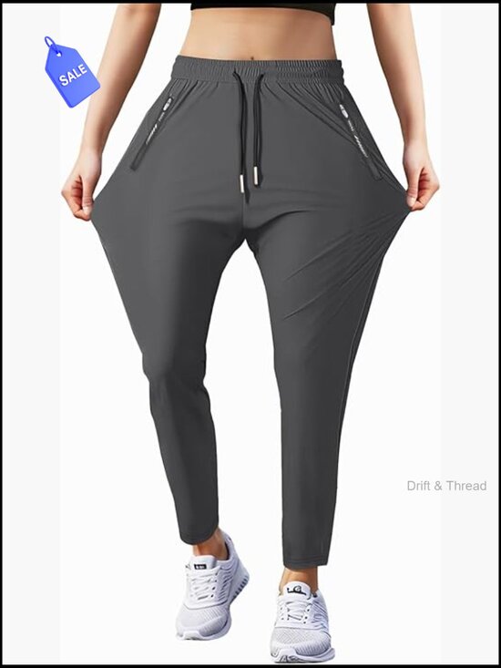 Pants - Women's Quick Dry Hiking Pants with Zipper Pockets Stretchy Athletic Joggers